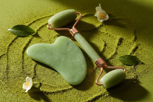 MatchaGuasha Jade Roller Set